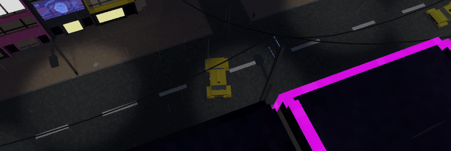 Neon Sword in motion
